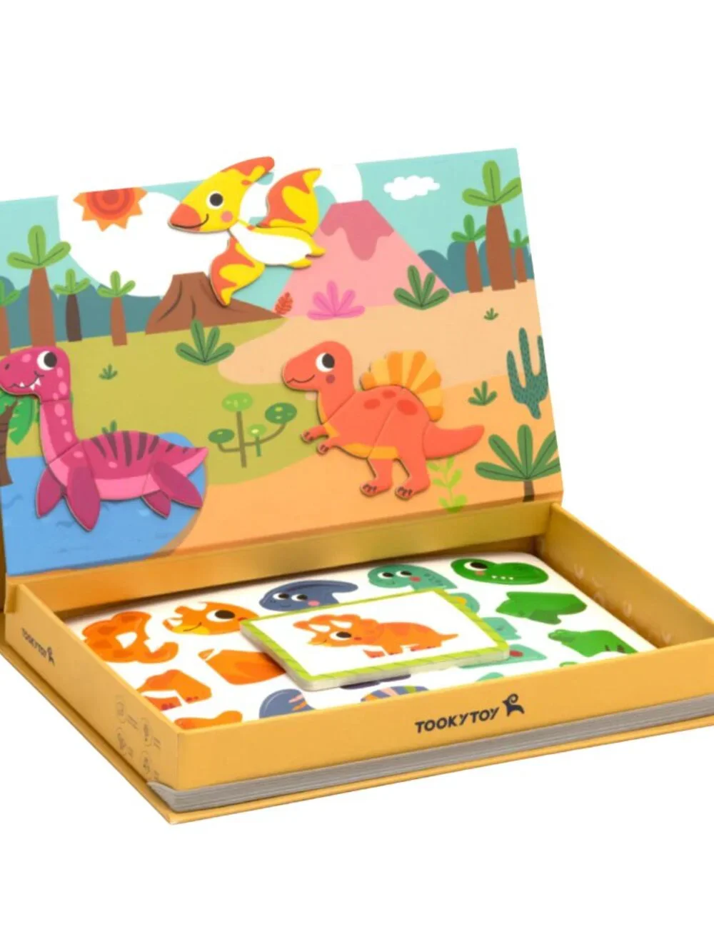 NEW Montessori Magnetic Dinosaur Puzzle Learning Game STEM Travel Toy Kids